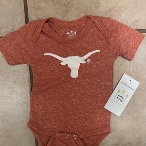 Little King Texas longhorns  Baby Onesie